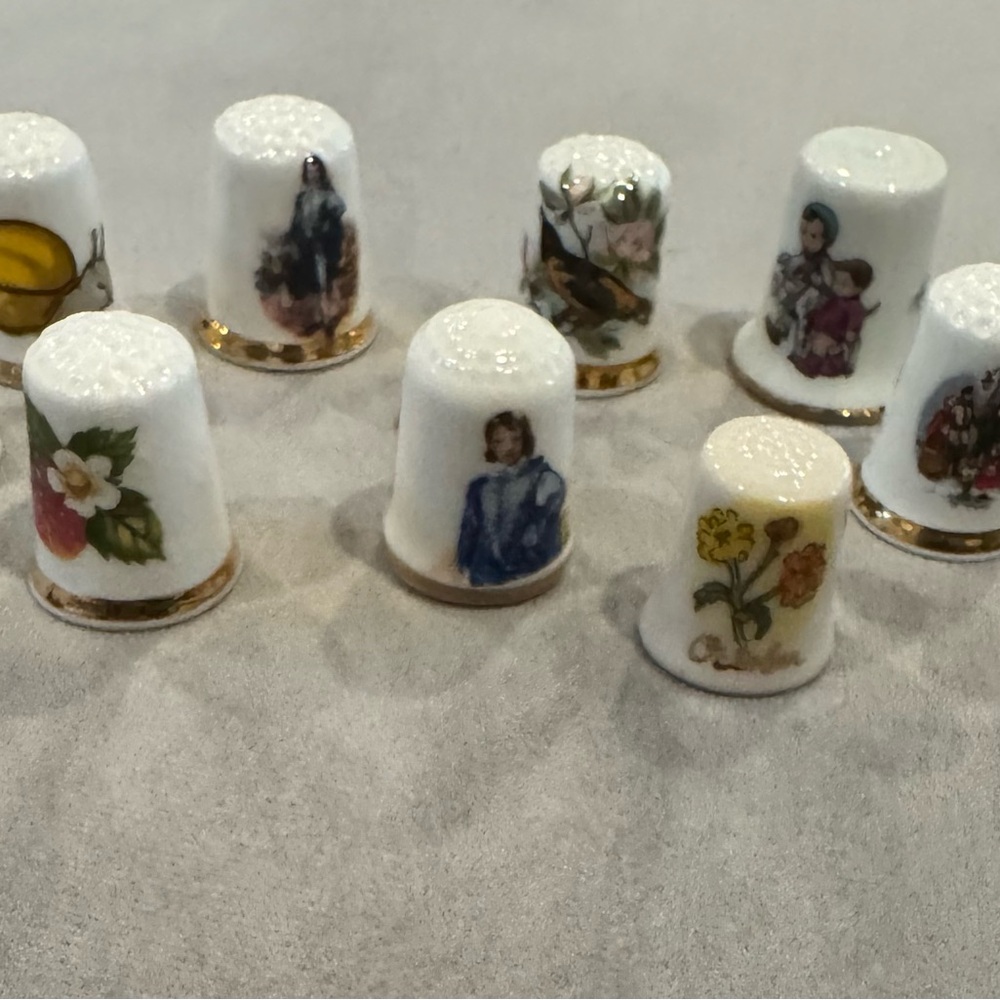 Decorative Porcelain Thimbles - individually sold